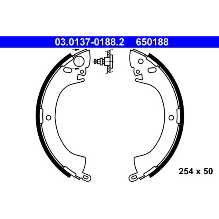 Bremsbackensatz 03.0137-0188.2
