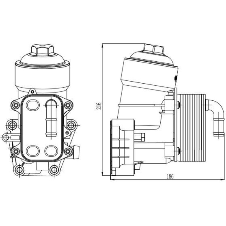 Ölkühler, Motoröl 31838 Ölkühler, Motoröl 31838