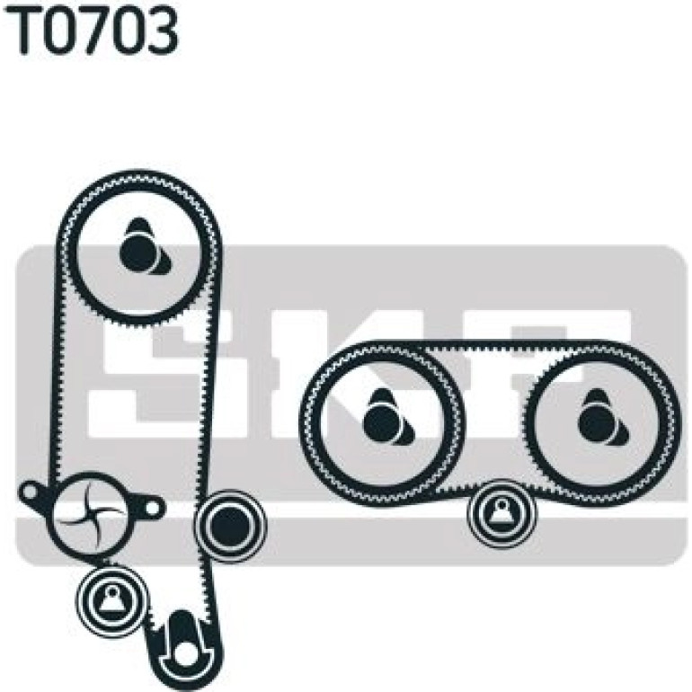 Wasserpumpe + Zahnriemensatz VKMC 01122