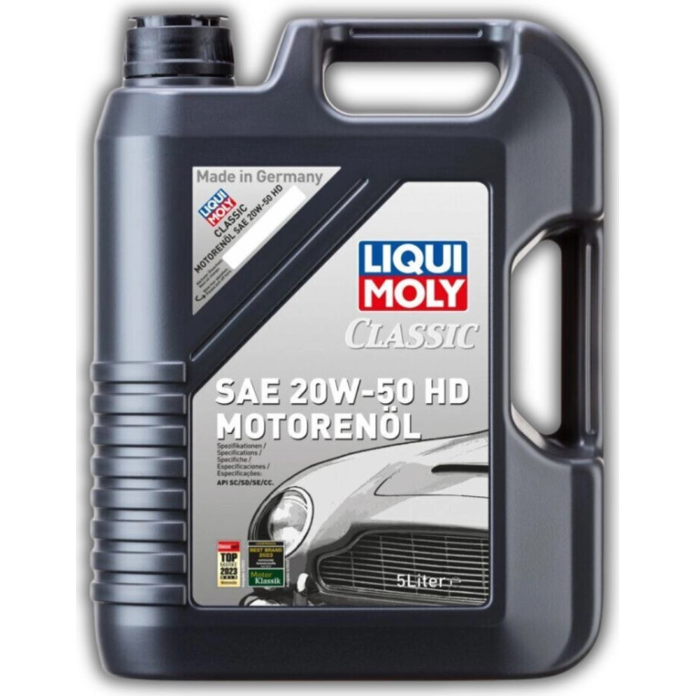 LIQUI MOLY 1129 Classic SAE 20W-50 HD Motoröl Mineralisch 5L