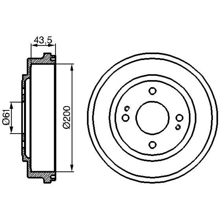 Bremstrommel 0 986 477 081 Bremstrommel 0 986 477 081