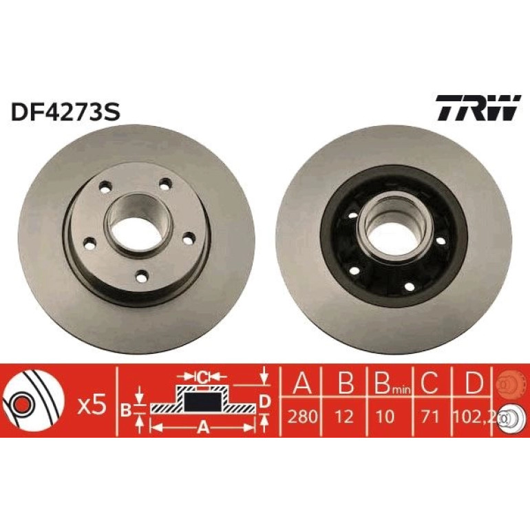 Bremsscheibe DF4273S
