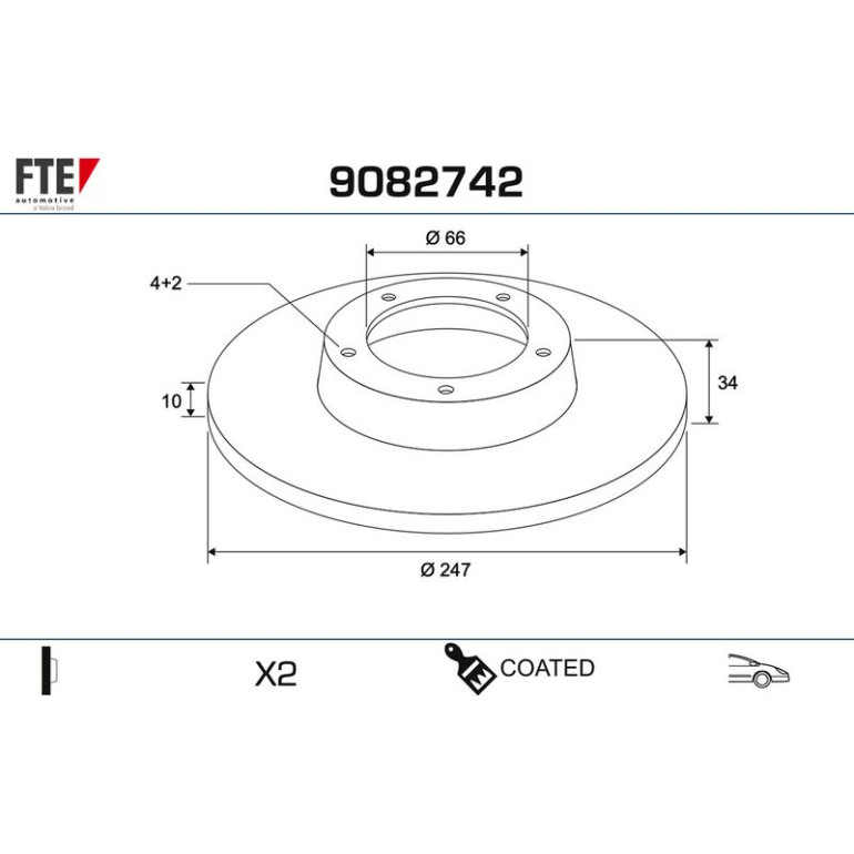 Bremsscheibe 9082742 Bremsscheibe 9082742