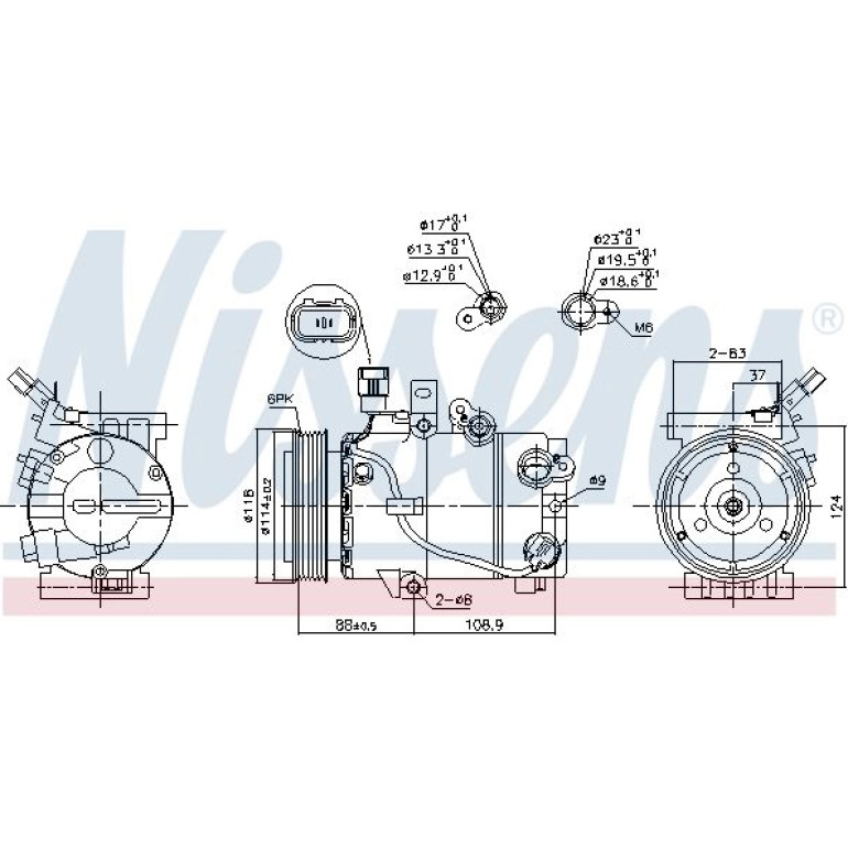 Kompressor, Klimaanlage 890243