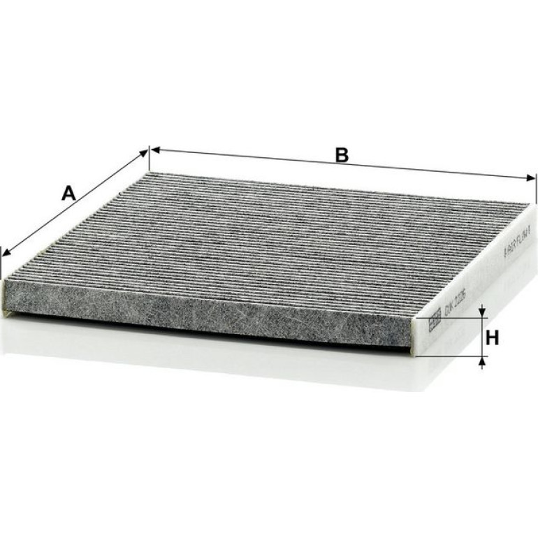 MANN-FILTER CUK 2226 Innenraumfilter, Aktivkohlefilter MANN-FILTER CUK 2226 Innenraumfilter, Aktivkohlefilter