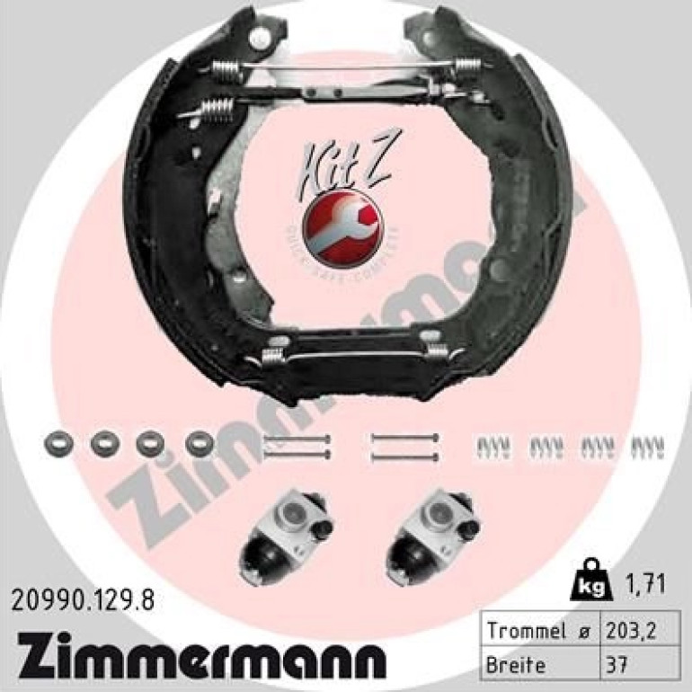 Bremsbackensatz 20990.129.8 Bremsbackensatz 20990.129.8