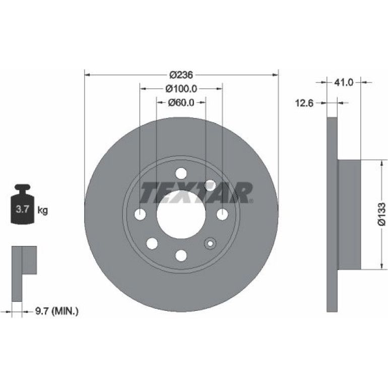 Bremsscheibe 92020903 Bremsscheibe 92020903