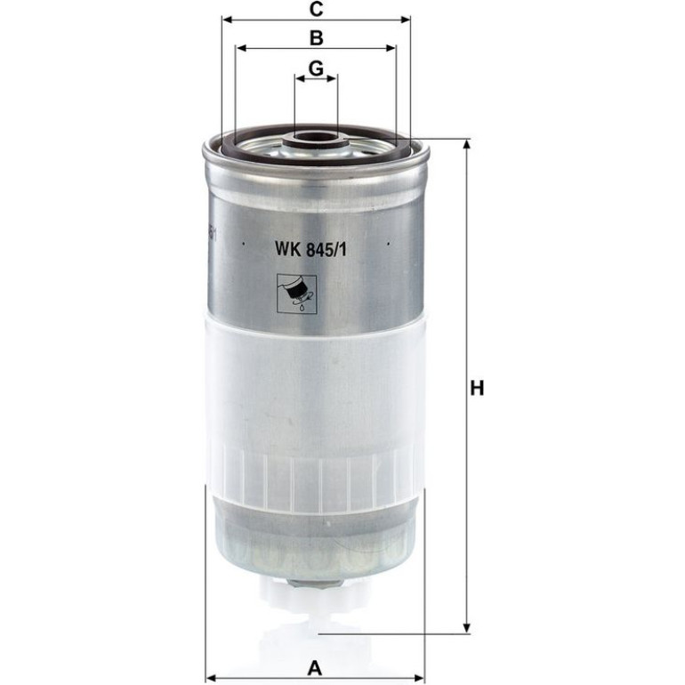 Kraftstofffilter WK 845/1 Kraftstofffilter WK 845/1