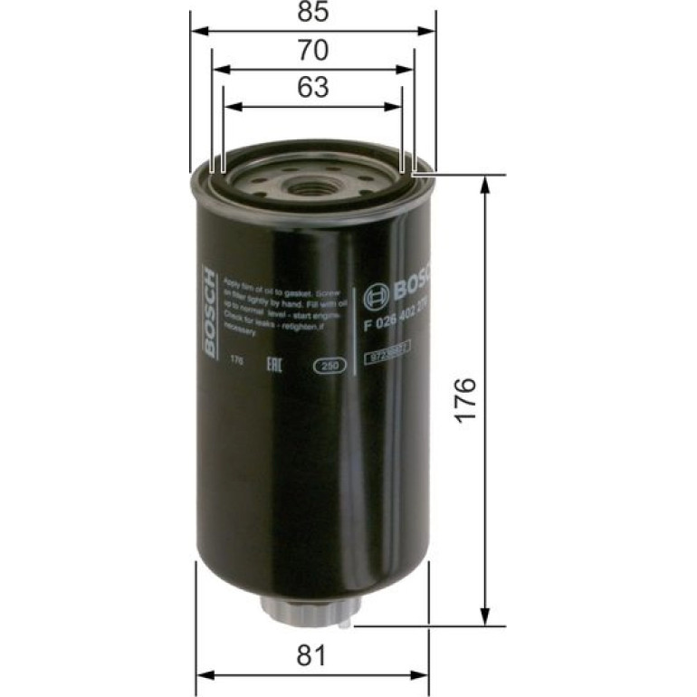 Kraftstofffilter F 026 402 270 Kraftstofffilter F 026 402 270