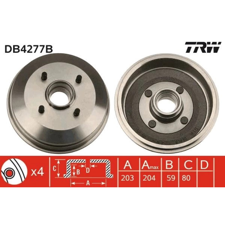 Bremstrommel DB4277B