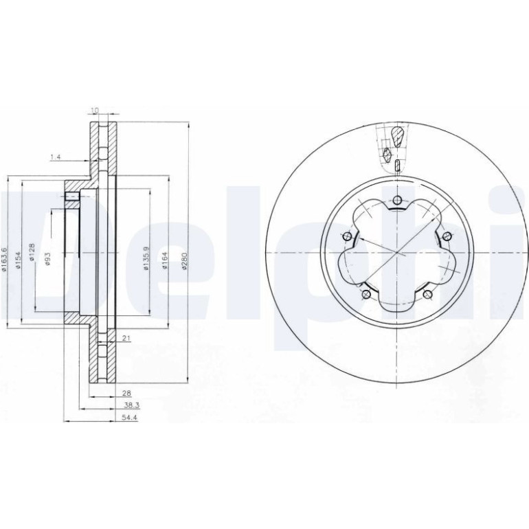 Bremsscheibe BG4007 Bremsscheibe BG4007