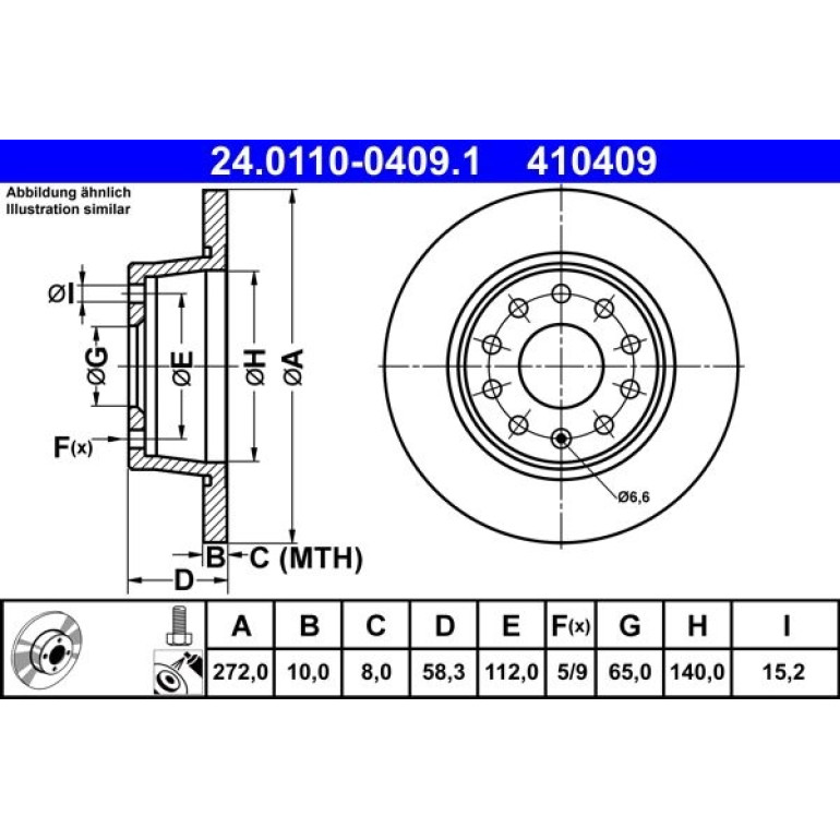 Bremsscheibe 24.0110-0409.1