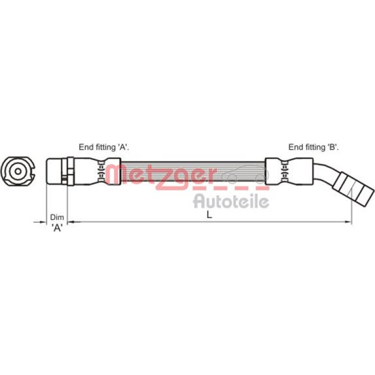 Bremsschlauch 4112834 Bremsschlauch 4112834