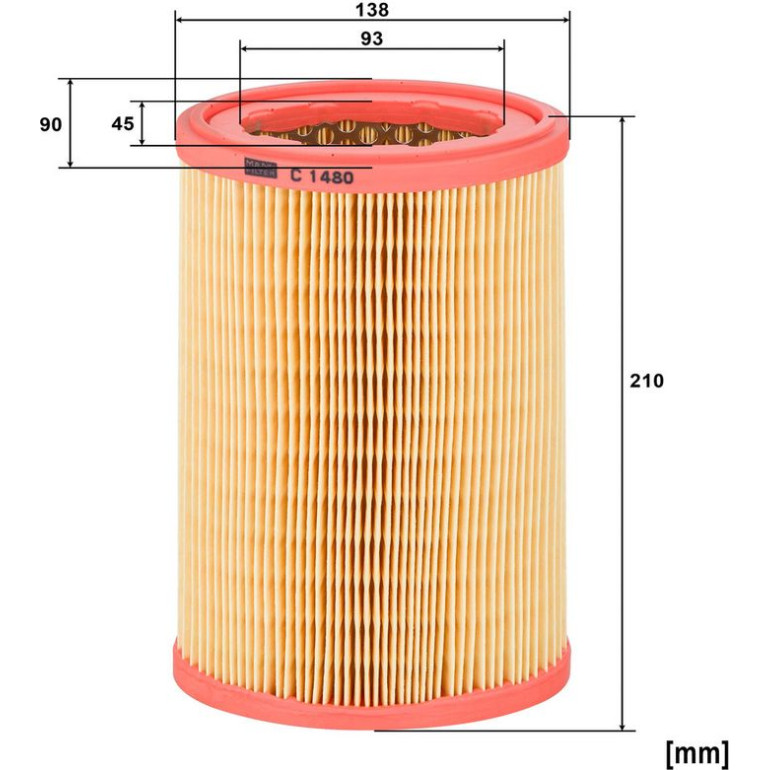 MANN-FILTER C 1480 Luftfilter MANN-FILTER C 1480 Luftfilter