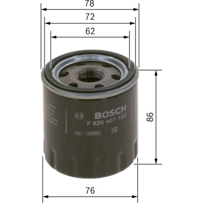 BOSCH F 026 407 188 Ölfilter BOSCH F 026 407 188 Ölfilter