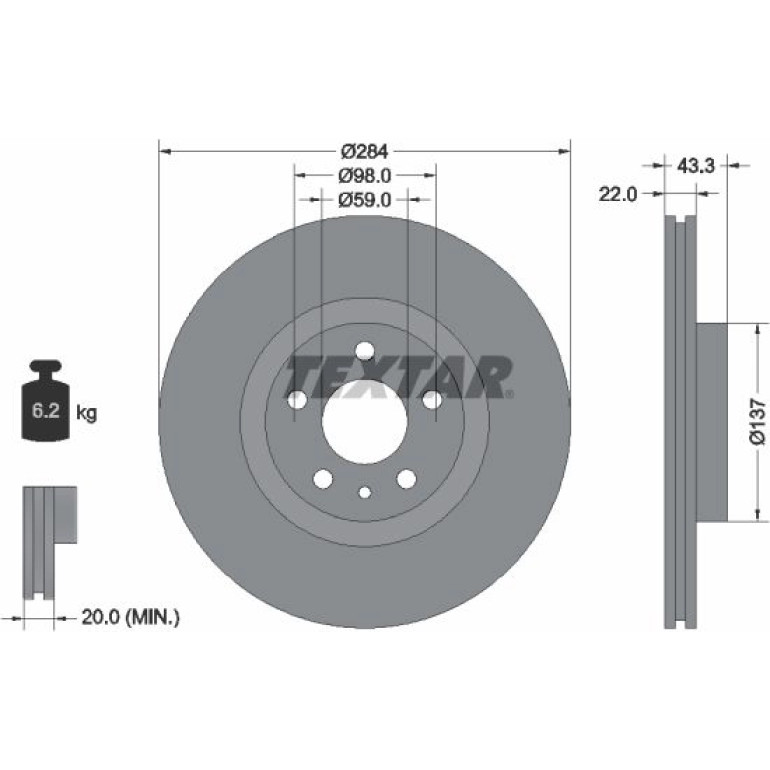 Bremsscheibe 92252803 Bremsscheibe 92252803