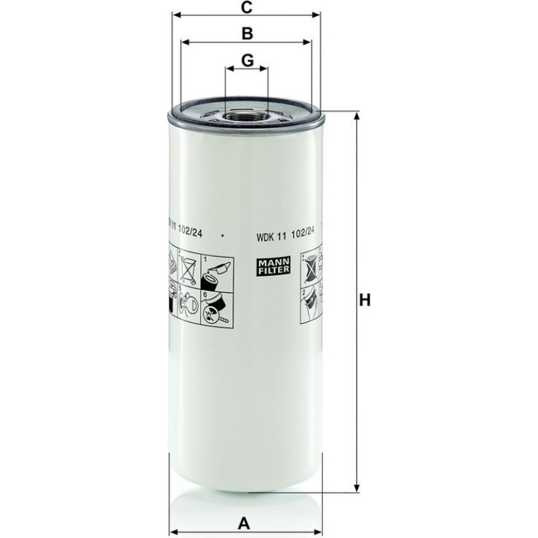 Kraftstofffilter WDK 11 102/24