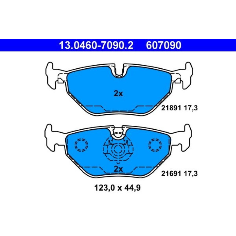 Bremsbelagsatz, Scheibenbremse 13.0460-7090.2 Bremsbelagsatz, Scheibenbremse 13.0460-7090.2
