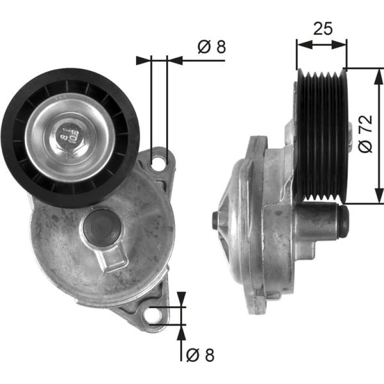 Spannrolle, Keilrippenriemen T38188