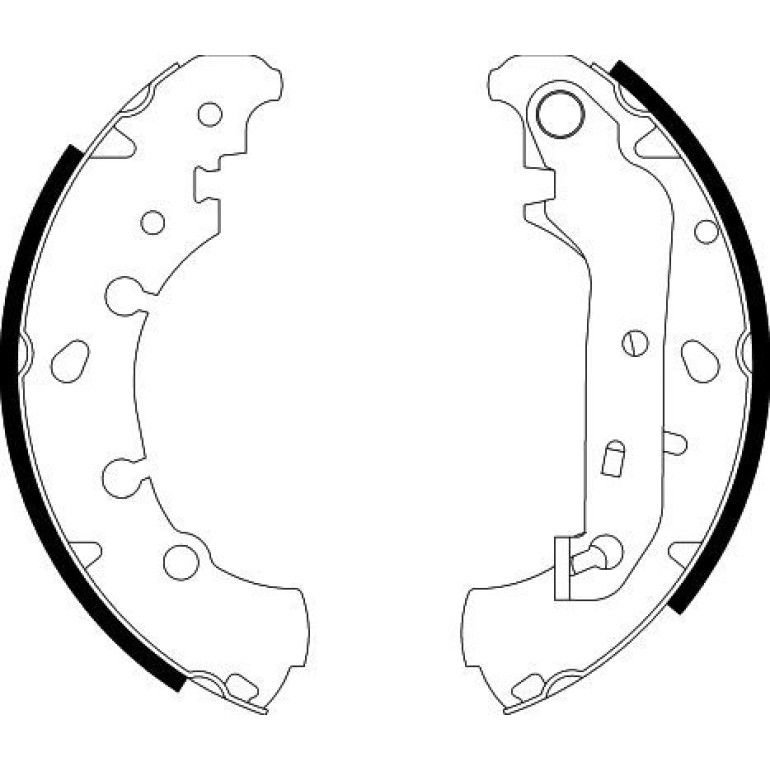Bremsbackensatz 8DB 355 002-411 Bremsbackensatz 8DB 355 002-411