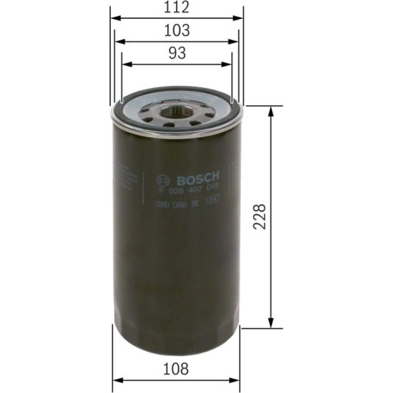 BOSCH F 026 407 048 Ölfilter BOSCH F 026 407 048 Ölfilter
