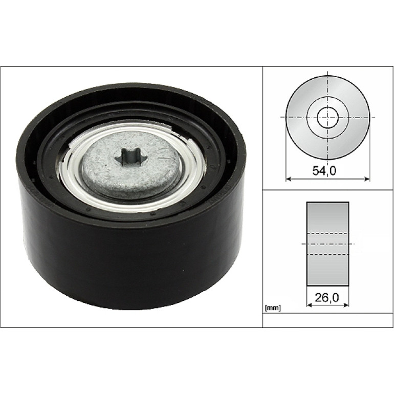 Umlenk-/Führungsrolle, Keilrippenriemen 532 0672 10 Umlenk-/Führungsrolle, Keilrippenriemen 532 0672 10