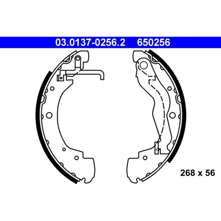 Bremsbackensatz 03.0137-0256.2