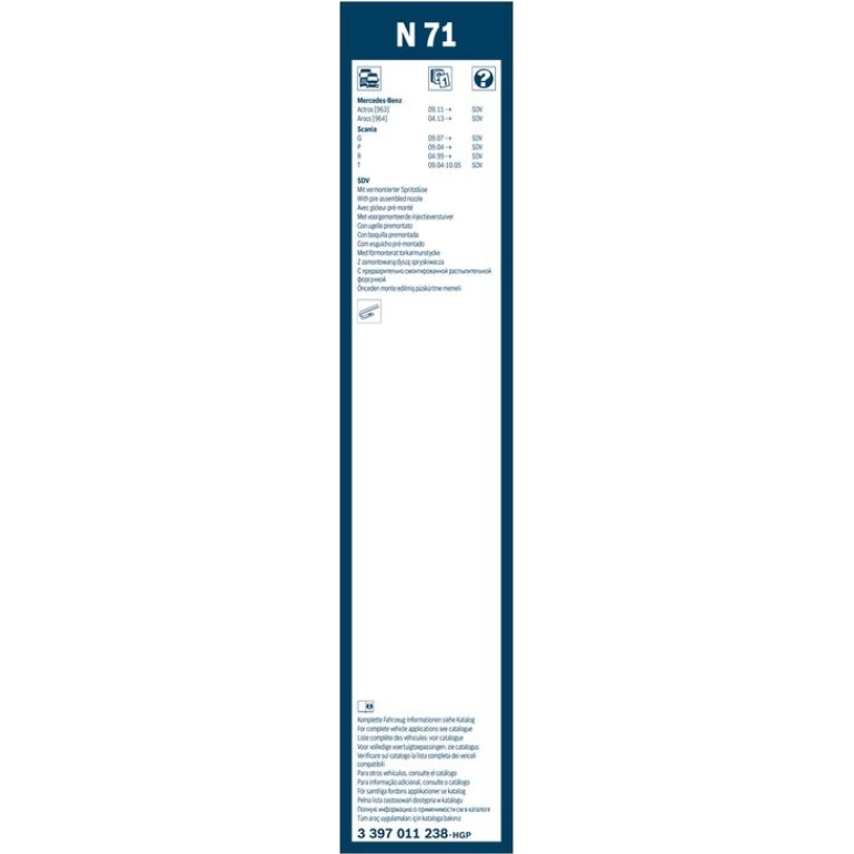 BOSCH N 71 Scheibenwischer Twin 3 397 011 238