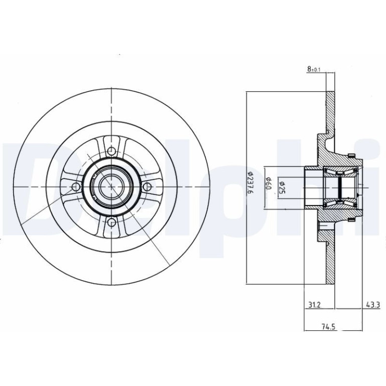 Bremsscheibe BG9025RS
