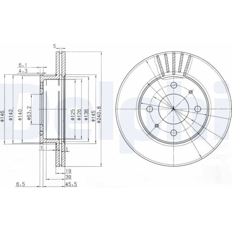 Bremsscheibe BG3749