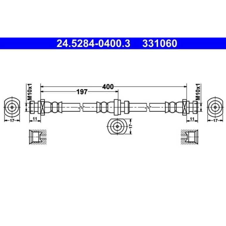 Bremsschlauch 24.5284-0400.3 Bremsschlauch 24.5284-0400.3