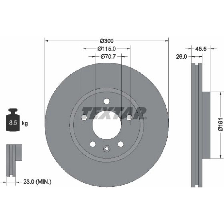 Bremsscheibe 92205605 Bremsscheibe 92205605