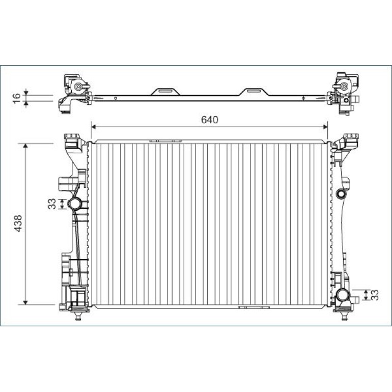 Kühler, Motorkühlung 701133