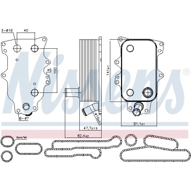 Ölkühler, Motoröl 90737 Ölkühler, Motoröl 90737