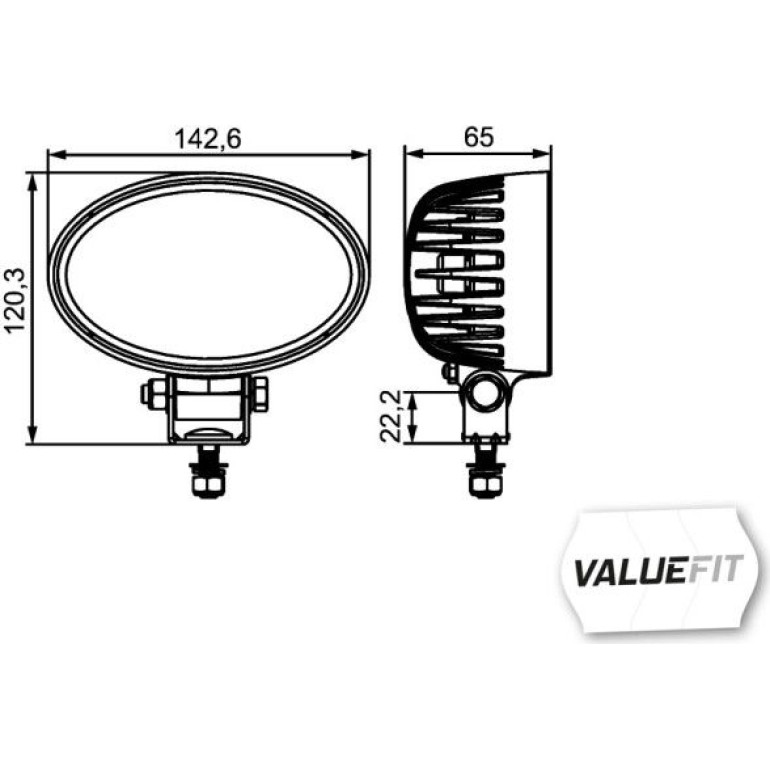 Arbeitsscheinwerfer 1GA 357 001-001 Arbeitsscheinwerfer 1GA 357 001-001