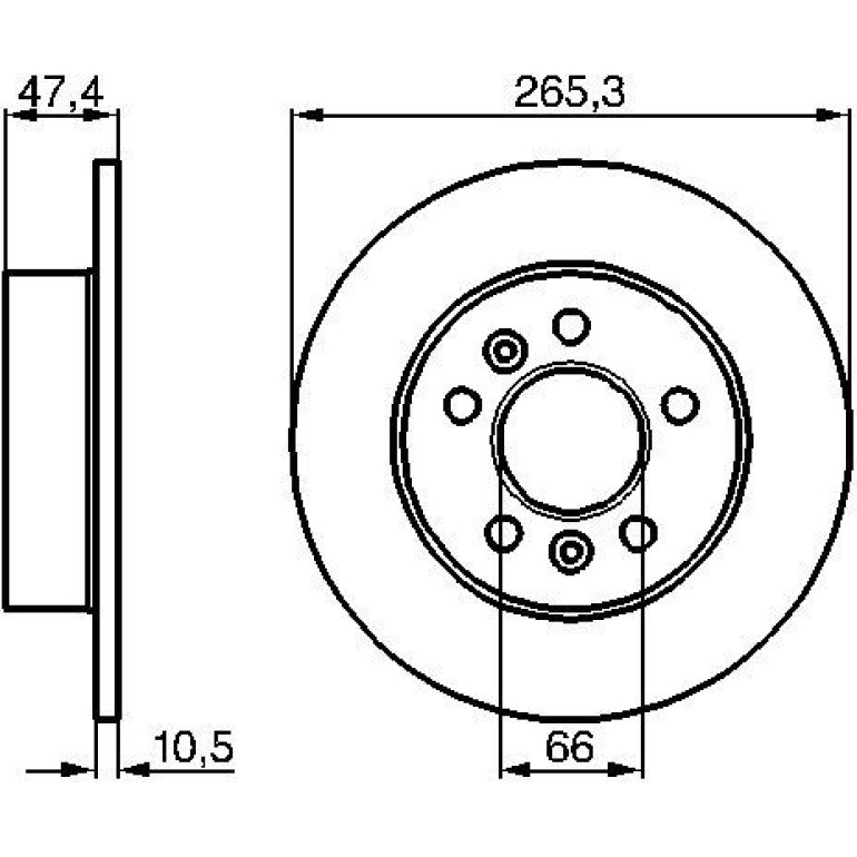 Bremsscheibe 0 986 478 305 Bremsscheibe 0 986 478 305