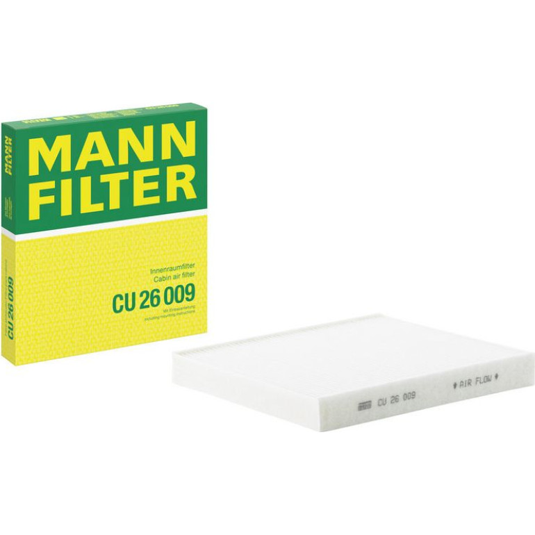 MANN-FILTER CU 26 009 Innenraumfilter, Partikelfilter MANN-FILTER CU 26 009 Innenraumfilter, Partikelfilter