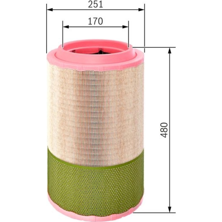 BOSCH F 026 400 257 Luftfilter BOSCH F 026 400 257 Luftfilter