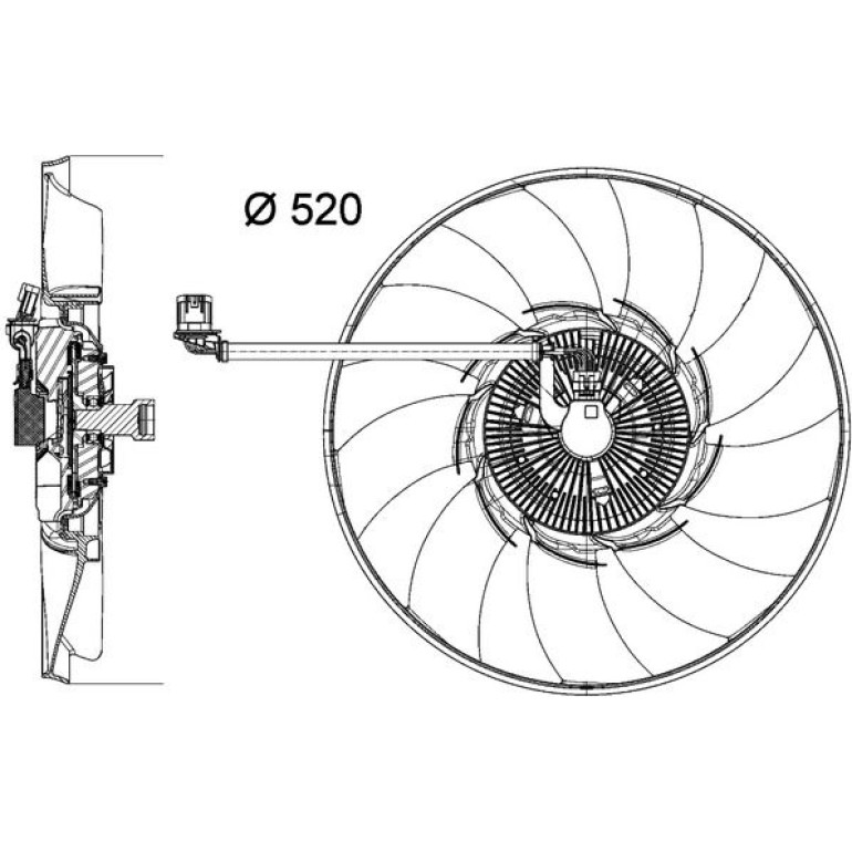 Lüfter, Motorkühlung CFF 474 000P Lüfter, Motorkühlung CFF 474 000P
