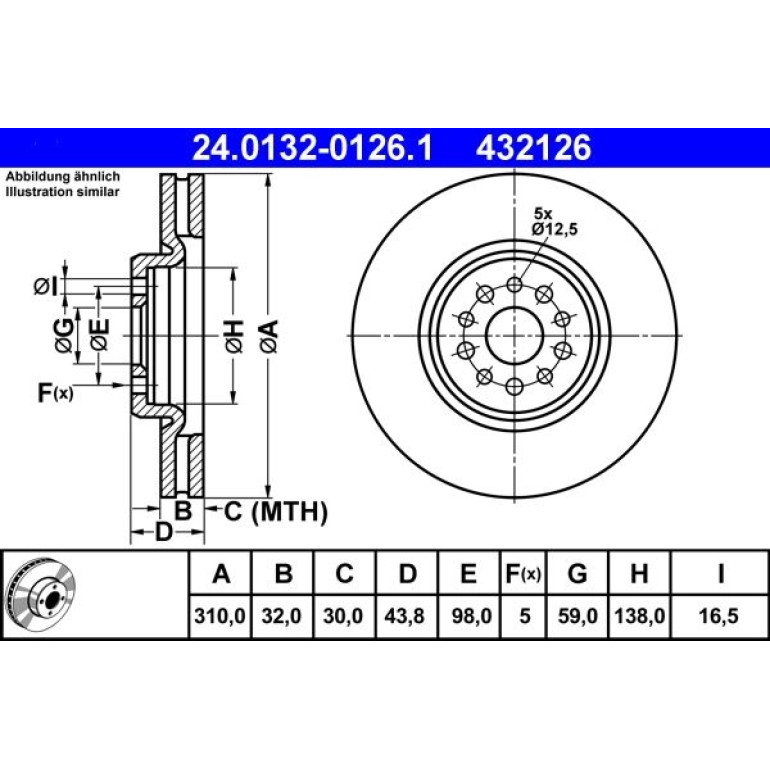 Bremsscheibe 24.0132-0126.1