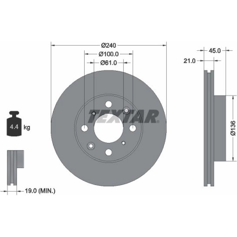 Bremsscheibe 92077800 Bremsscheibe 92077800