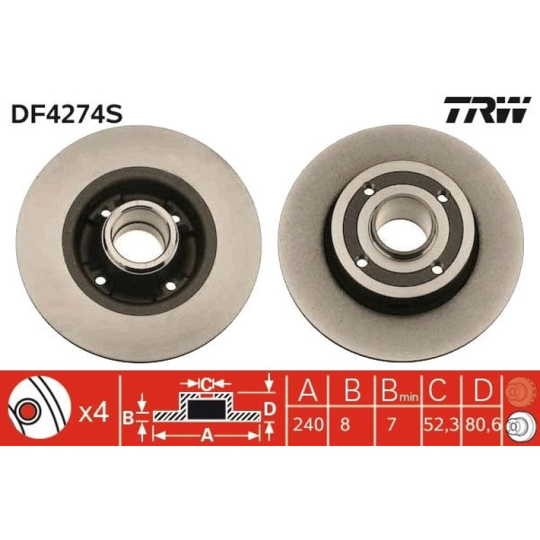 Bremsscheibe DF4274S