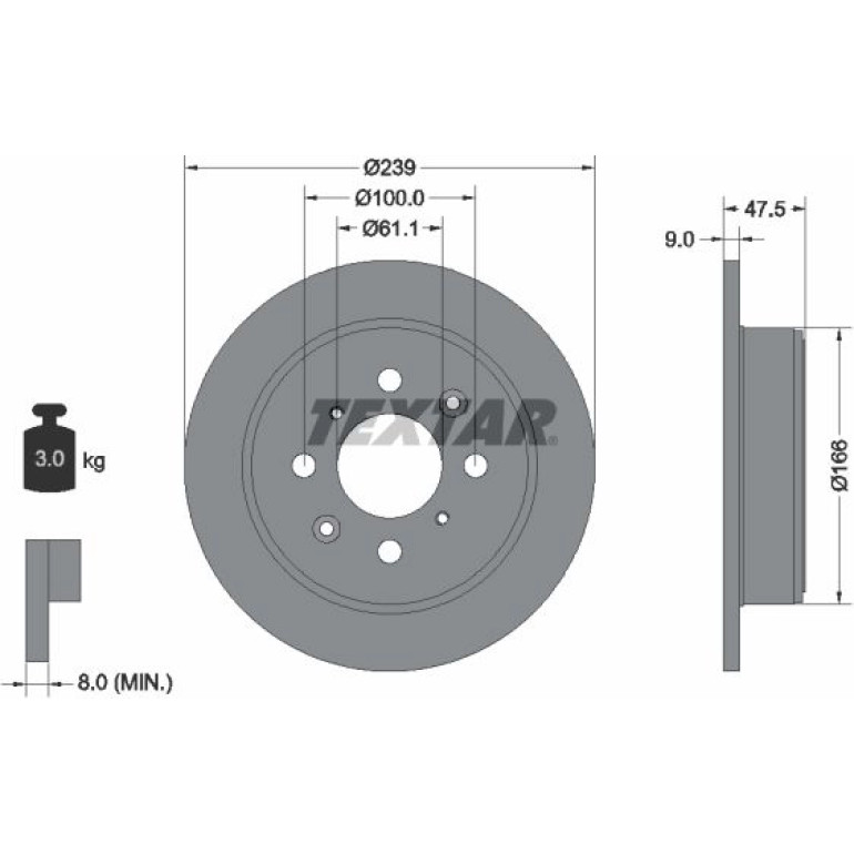 Bremsscheibe 92077903 Bremsscheibe 92077903