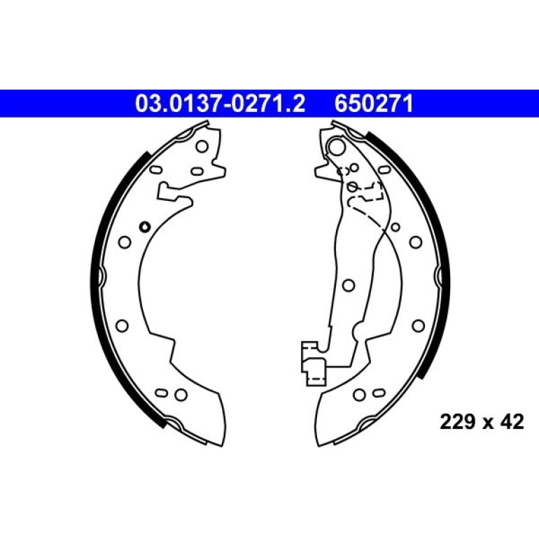 Bremsbackensatz 03.0137-0271.2 Bremsbackensatz 03.0137-0271.2