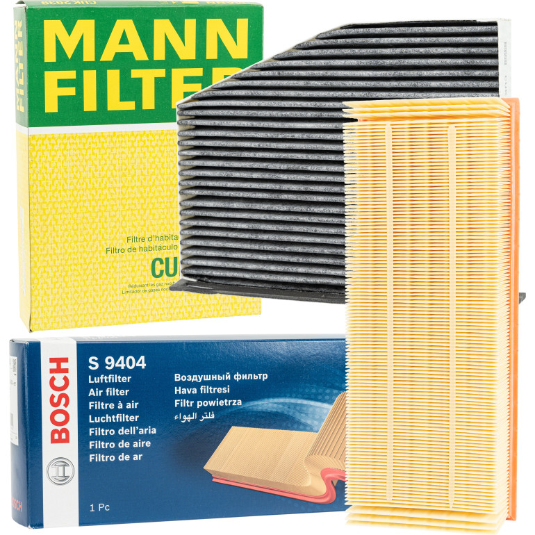 MANN-FILTER CUK 2939 Aktivkohlefilter + BOSCH 1 987 429 404 Luftfilter MANN-FILTER CUK 2939 Aktivkohlefilter + BOSCH 1 987 429 404 Luftfilter