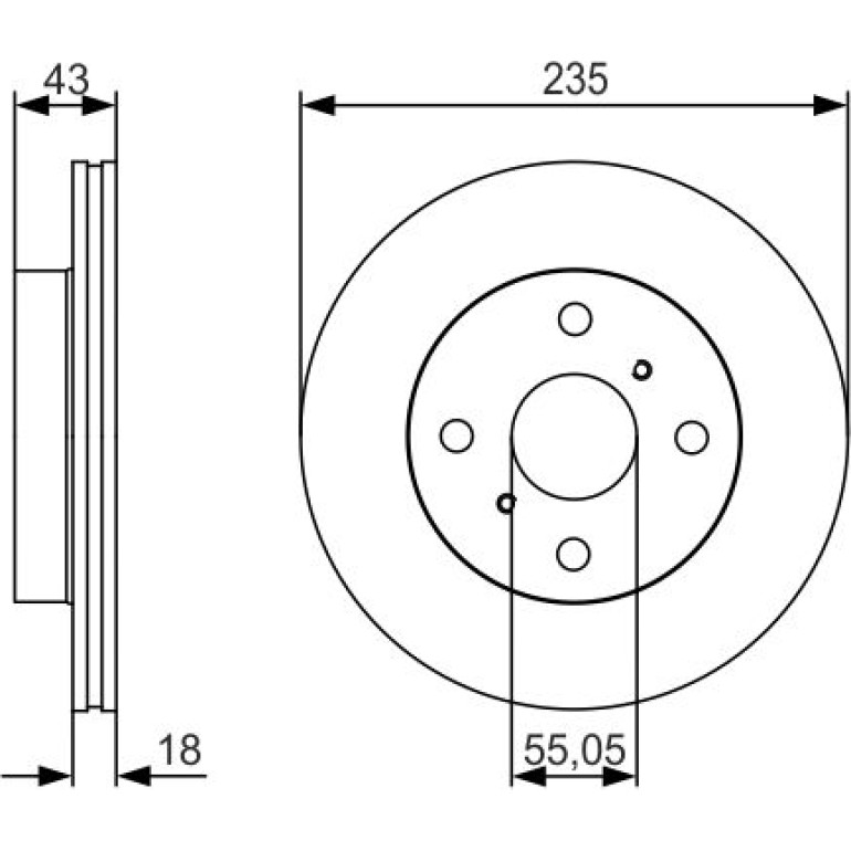 Bremsscheibe 0 986 479 S46 Bremsscheibe 0 986 479 S46