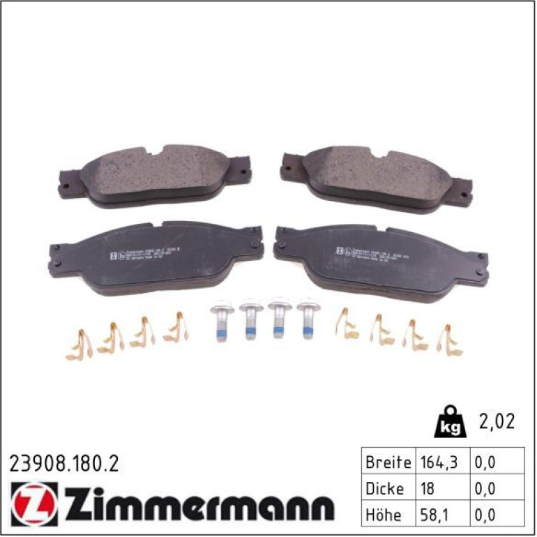 Bremsbelagsatz, Scheibenbremse 23908.180.2 Bremsbelagsatz, Scheibenbremse 23908.180.2