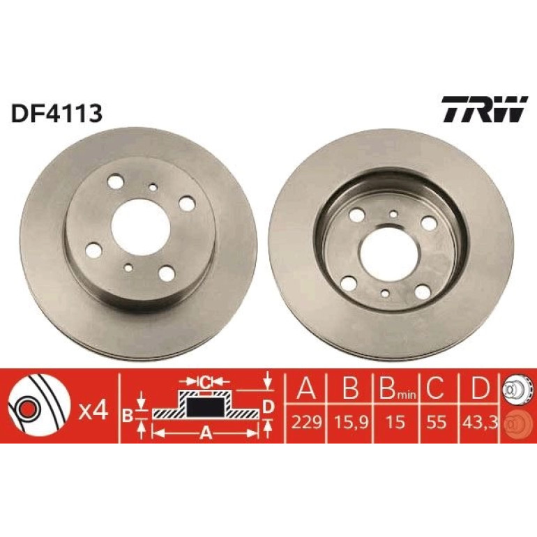 Bremsscheibe DF4113