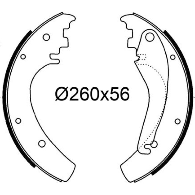 Bremsbackensatz 564282