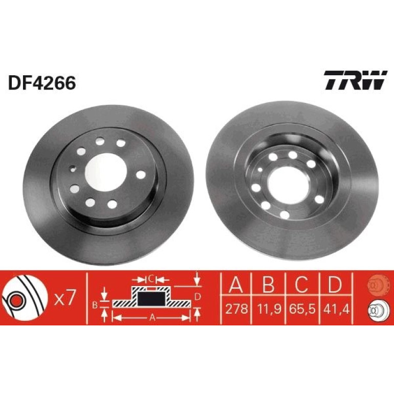 Bremsscheibe DF4266 Bremsscheibe DF4266